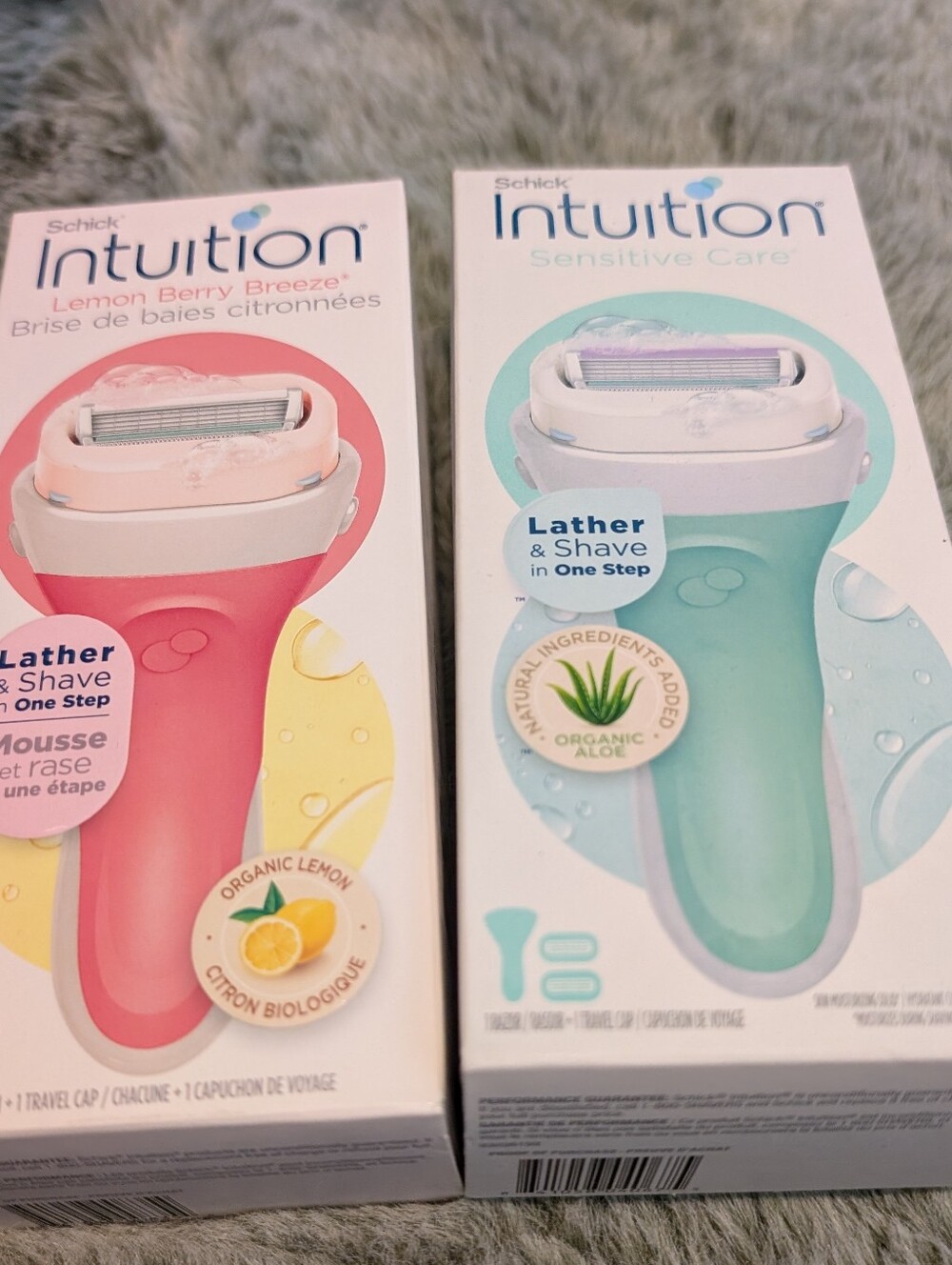 Schick Intuition Handle And Refill- Pink & Teal (Pair)